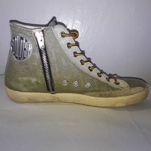 Golden Goose Francy Canvas & Suede 7.5 Sneakers